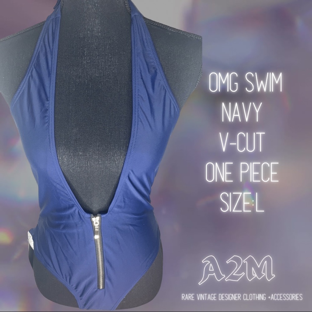Omg Navy V-Cut One Piece Swimsuit  Size L NWT